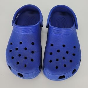 Crocs classic blue clogs size 8